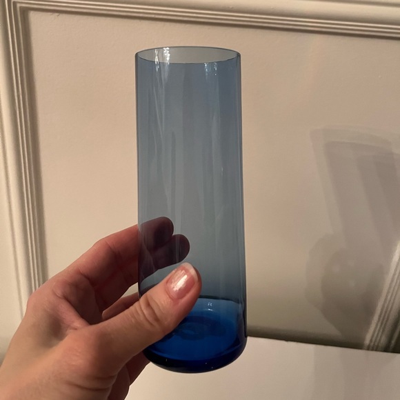 5 x Blue retro Cocktail Collins glasses - Picture 5 of 5